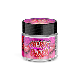 Bocaux en verre Cherry Punch pré-étiquetés