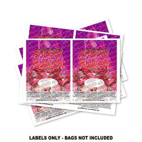 Cherry Punch Mylar Bag Labels ONLY