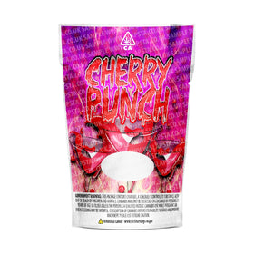 Cherry Punch Mylar Pouches Pre-Labeled