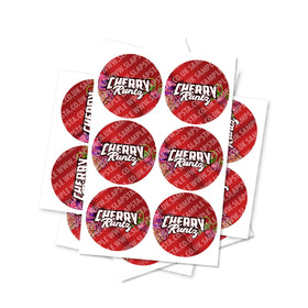 Cherry Runtz Circular Stickers