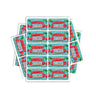 Cherry Sherb Rectangle / Pre - Roll Labels - Pre - Roll (10.16cm x 6.7cm)