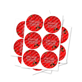 Autocollants circulaires Cherry Zkittlez