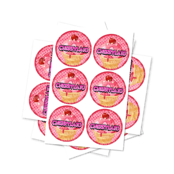 Cherrylato Circular Stickers - SLAPSTA