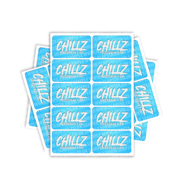 Chillz Rectangle / Pre-Roll Labels - SLAPSTA