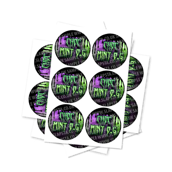 Choc Mint OG Circular Stickers - SLAPSTA