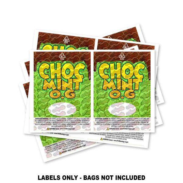 Choc Mint OG Mylar Bag Labels ONLY - SLAPSTA