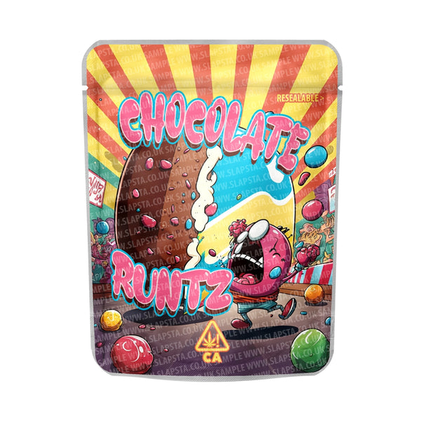 Chocolate Runtz Mylar Pouches Pre-Labeled - SLAPSTA