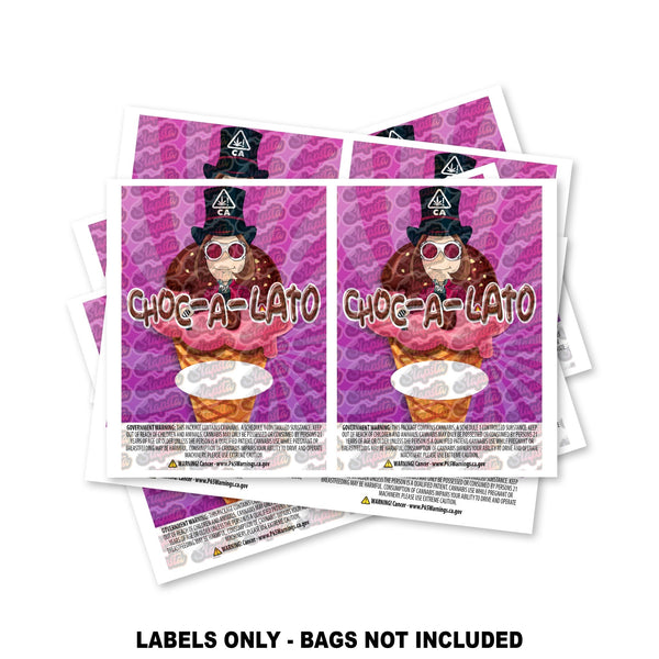 Chocolato Mylar Bag Labels ONLY - SLAPSTA