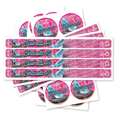 Cinderella 99 Pre - Labeled 3.5g Self - Seal Tins - 60pcs