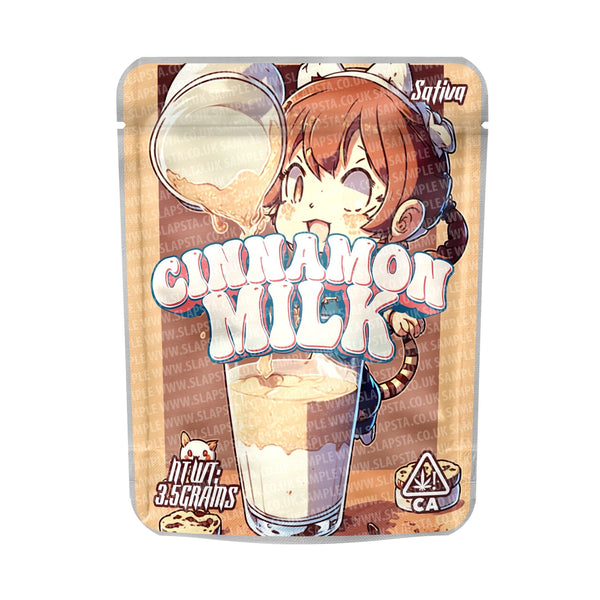 Cinnamon Milk Mylar Pouches Pre-Labeled - SLAPSTA