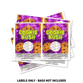 Cookie Kush Mylar Bag Labels ONLY