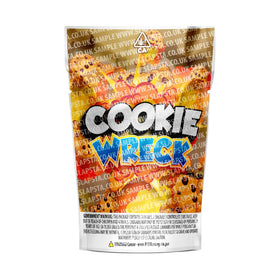 Cookie Wreck Mylar Pouches Pre-Labeled