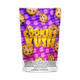 Sachets Mylar Cookies Kush pré-étiquetés