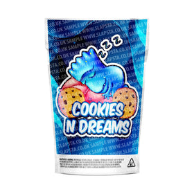 Cookies N Dreams Mylar Pouches Pre-Labeled