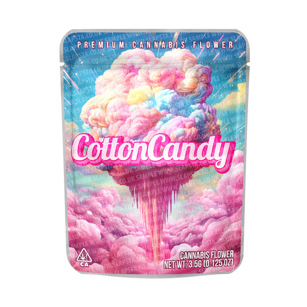 Cotton Candy Mylar Pouches Pre-Labeled - SLAPSTA