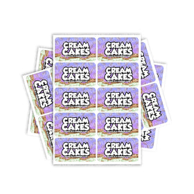 Cream Cakes Rectangle / Pre-Roll Labels