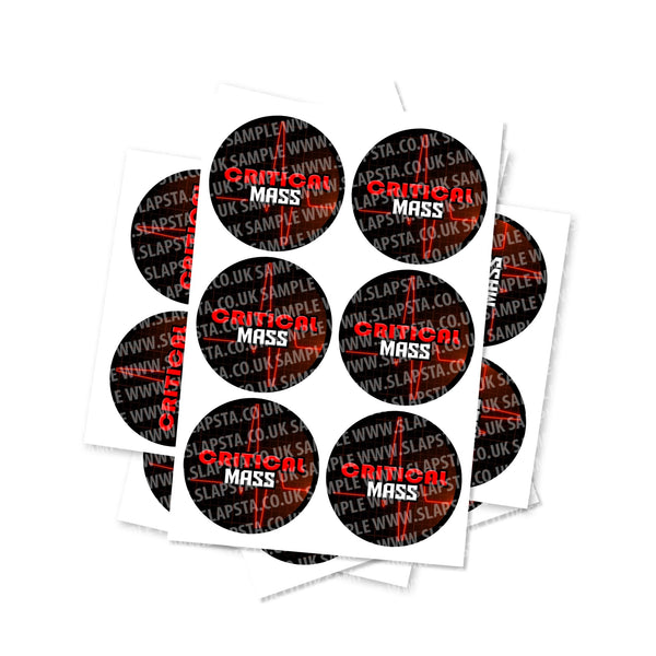 Critical Mass Circular Stickers - SLAPSTA