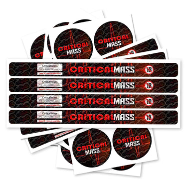 Critical Mass Pre - Labeled 3.5g Self - Seal Tins - 60pcs