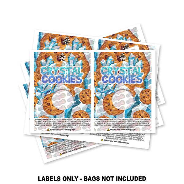 Crystal Cookies Mylar Bag Labels ONLY - SLAPSTA