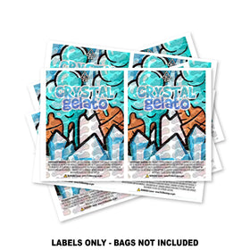 Crystal Gelato Mylar Bag Labels ONLY