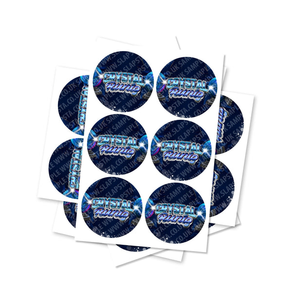 Crystal Runtz Circular Stickers - SLAPSTA