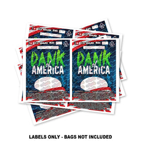 Dank Of America Mylar Bag Labels ONLY