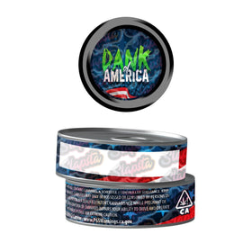 Dank Of America Pre-Labeled 3.5g Self-Seal Tins