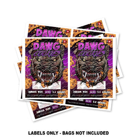 Dawg Cookies Mylar Bag Labels ONLY