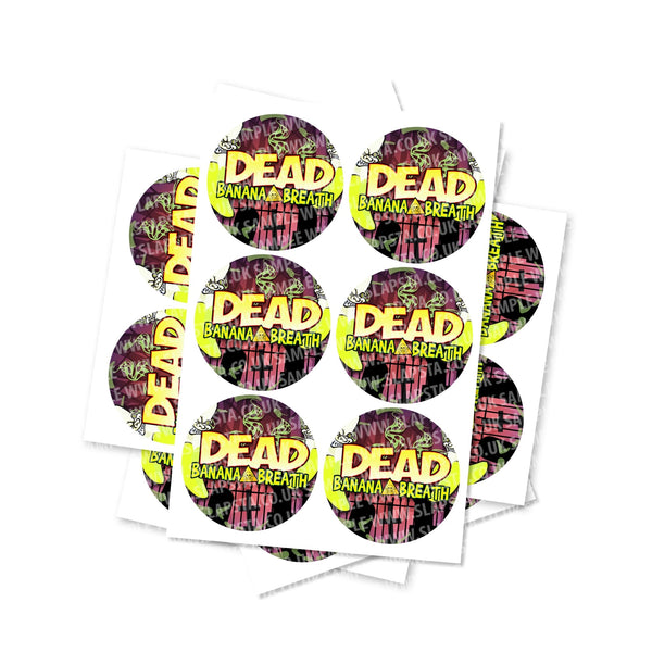 Dead Banana Breath Circular Stickers - SLAPSTA