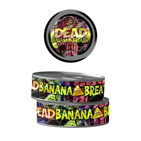 Dead Banana Breath Pre-Labeled 3.5g Self-Seal Tins - SLAPSTA