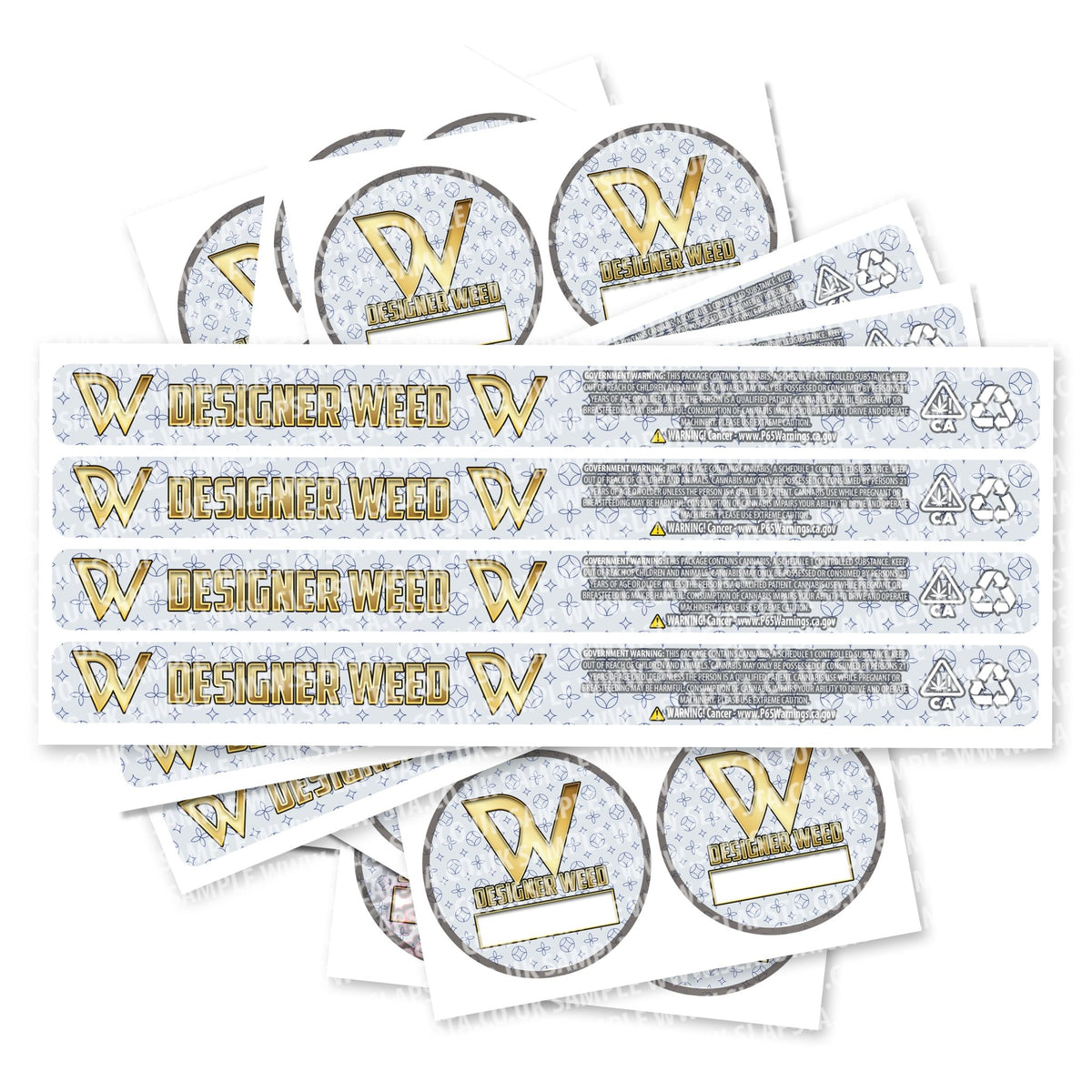 SLAPSTA - Designer Weed Pressitin Strain Labels