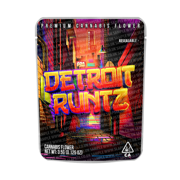 Detroit Runtz Mylar Pouches Pre-Labeled - SLAPSTA