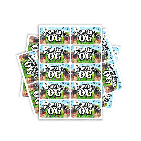 Dog Walker OG Rectangle / Pre-Roll Labels - SLAPSTA