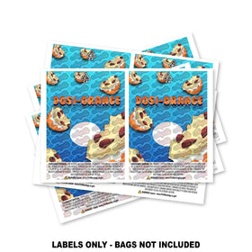 Dosi-Orange Mylar Bag Labels ONLY