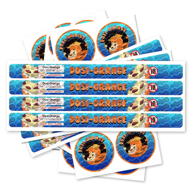 Dosi - Orange Pre - Labeled 3.5g Self - Seal Tins - 60pcs