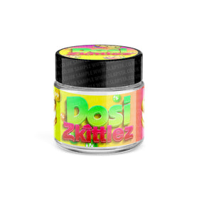 Dosi Zkittlez Glass Jars Pre-Labeled