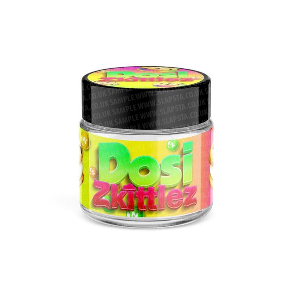 Dosi Zkittlez Glass Jars Pre-Labeled - SLAPSTA