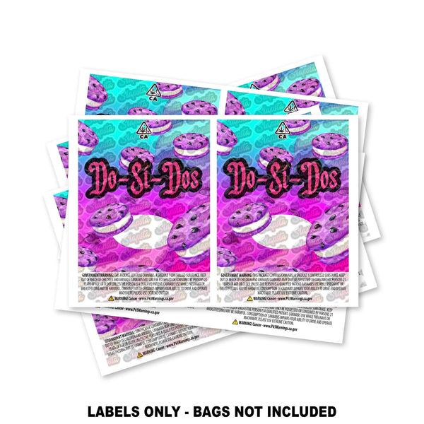 Dosidos Mylar Bag Labels ONLY - SLAPSTA