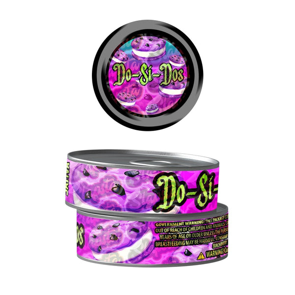 Dosidos Pre-Labeled 3.5g Self-Seal Tins - SLAPSTA