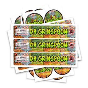 Dr Grinspoon Glass Jar / Tamper Pot Labels