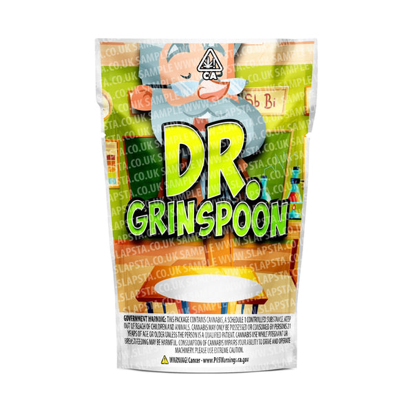 Dr Grinspoon Mylar Pouches Pre-Labeled - SLAPSTA