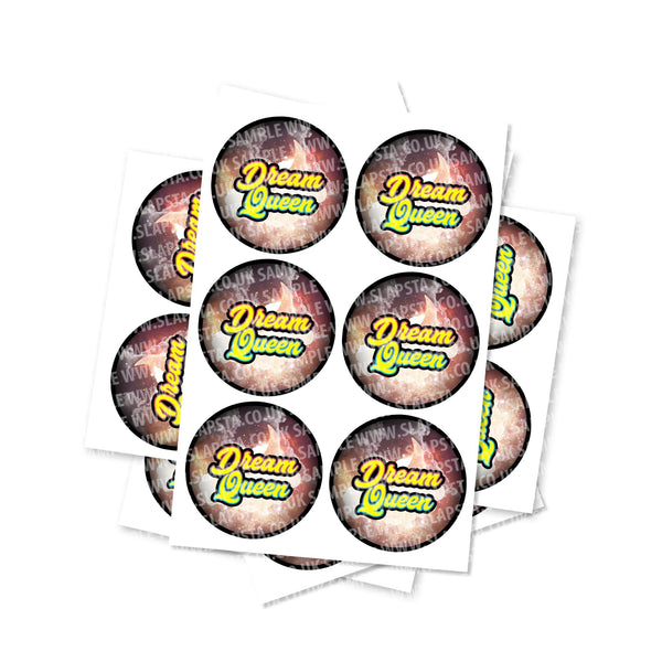 Dream Queen Circular Stickers - SLAPSTA