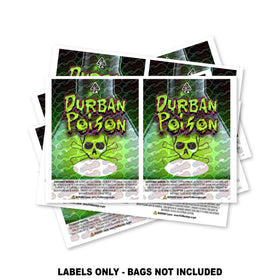 Durban Poison Mylar Bag Labels ONLY