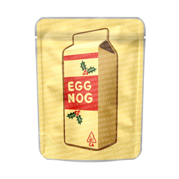 Egg Nog Mylar Pouches Pre-Labeled - SLAPSTA