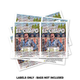 El Chapo Mylar Bag Labels ONLY