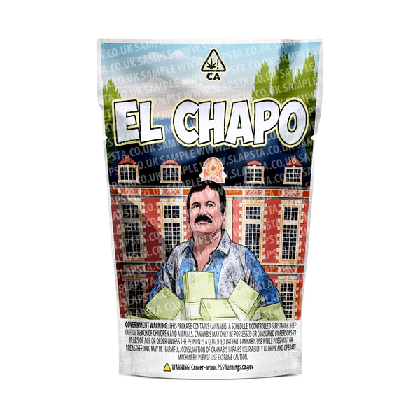 El Chapo Mylar Pouches Pre-Labeled - SLAPSTA