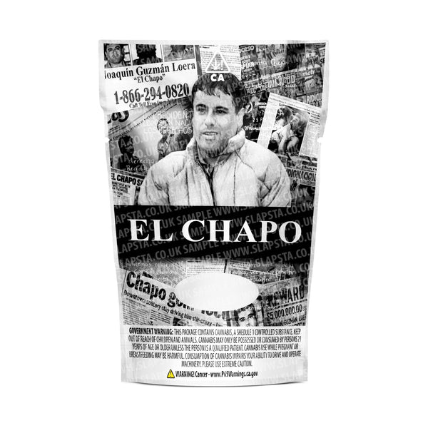 El Chapo OG Mylar Pouches Pre-Labeled - SLAPSTA