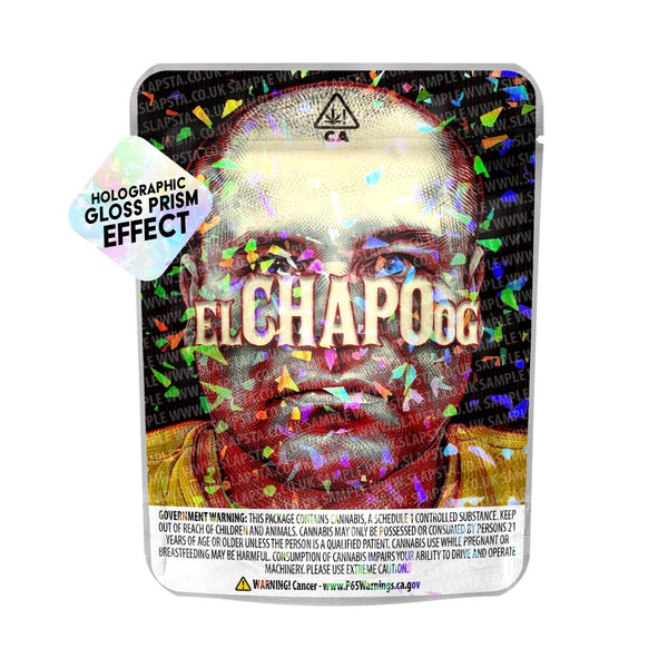El Chapo OG SFX Mylar Pouches Pre-Labeled - SLAPSTA