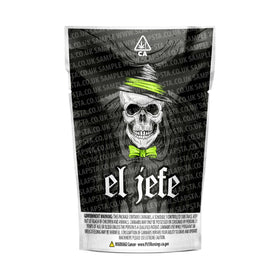 El Jefe Mylar Pouches Pre-Labeled