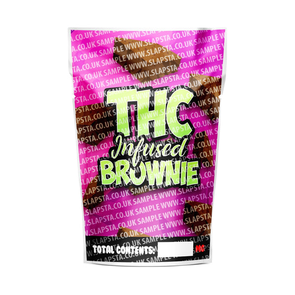 EMPTY Edible THC infused Brownie Mylar Pouches Pre-Labeled - SLAPSTA